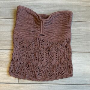 American Eagle Outfitters Mauve Knit tube top